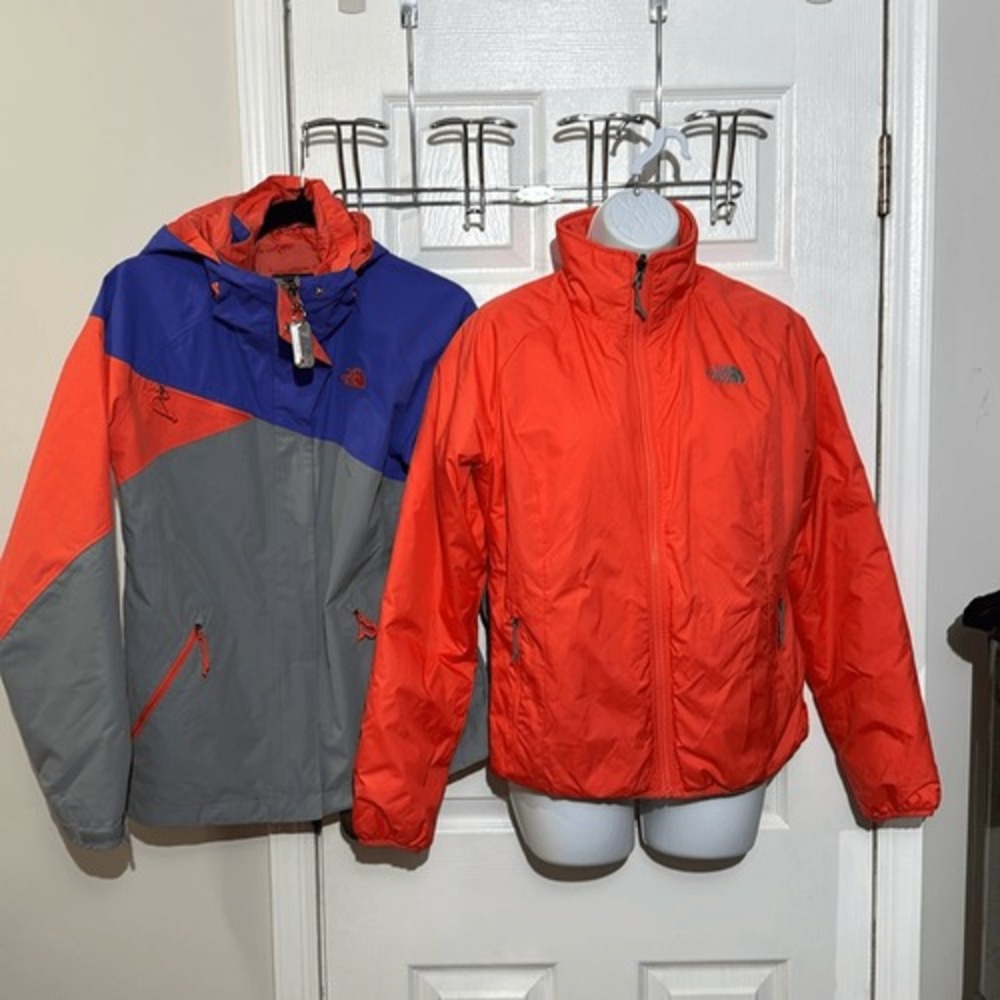 The North Face 3-in-1 Triclimate Jacket Womens Blue Orange Grey Small